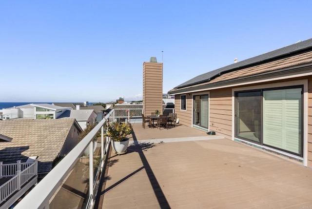 view of patio with a balcony