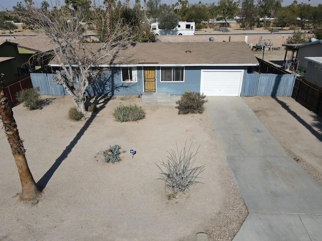 ranch-style house with a garage