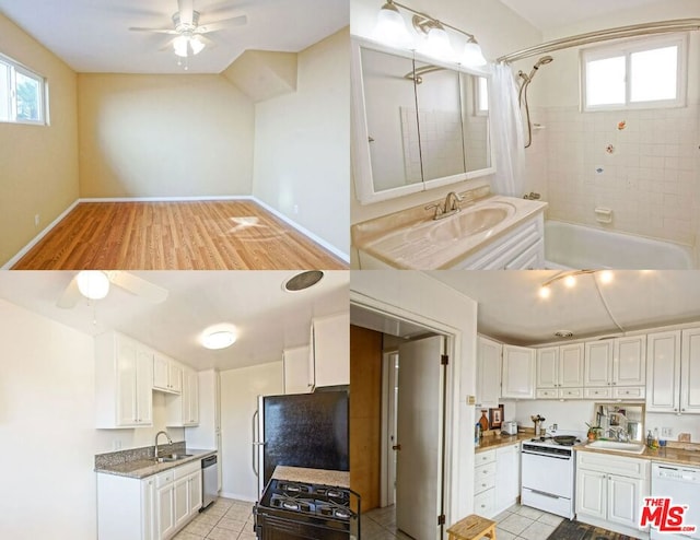 kitchen featuring white cabinetry, sink, plenty of natural light, and appliances with stainless steel finishes