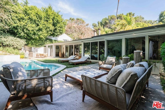 view of patio / terrace with outdoor lounge area