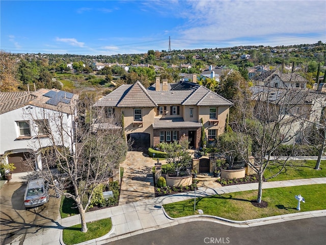 birds eye view of property