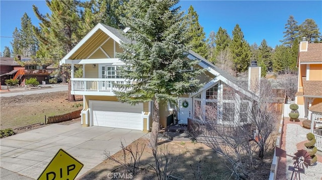 view of front of home featuring a garage