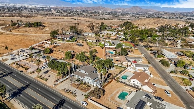 aerial view featuring a mountain view