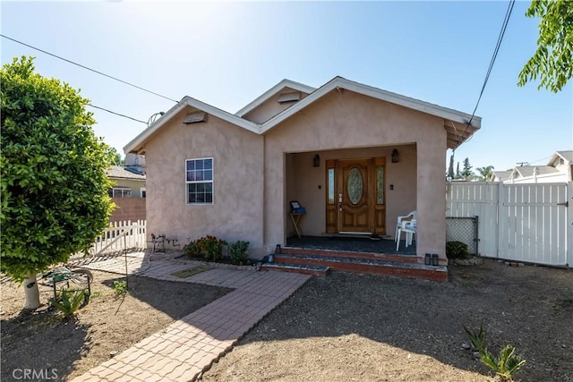 view of bungalow-style house