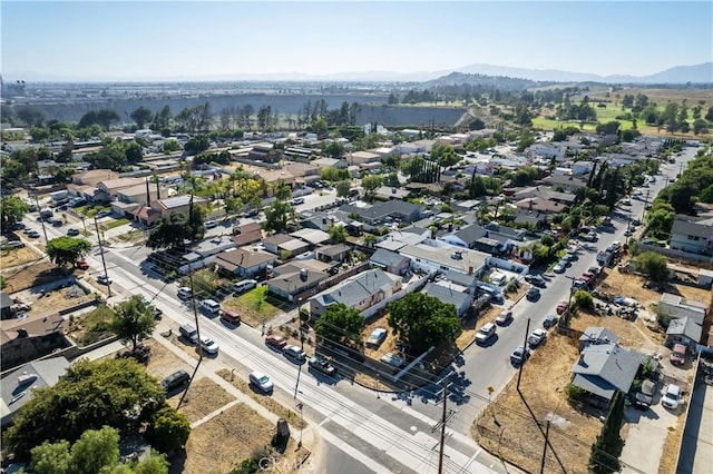 aerial view featuring a mountain view