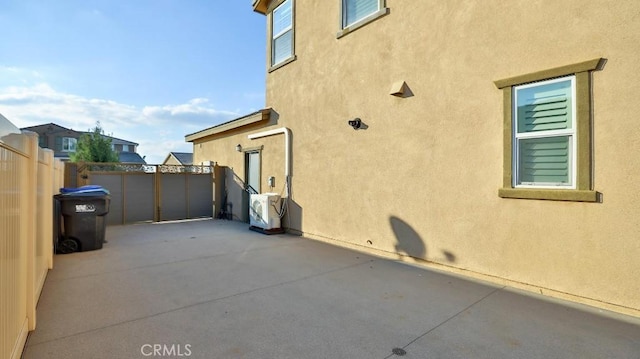 view of home's exterior featuring a patio