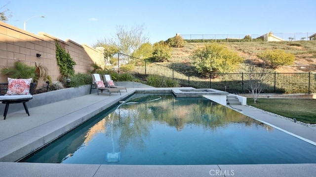 view of pool with a patio area