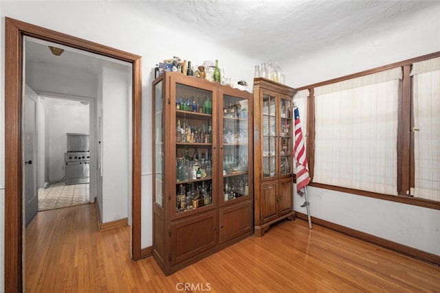 interior space featuring light hardwood / wood-style flooring