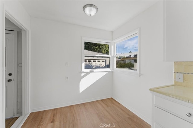 interior space featuring light hardwood / wood-style floors