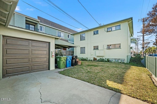 exterior space featuring a lawn