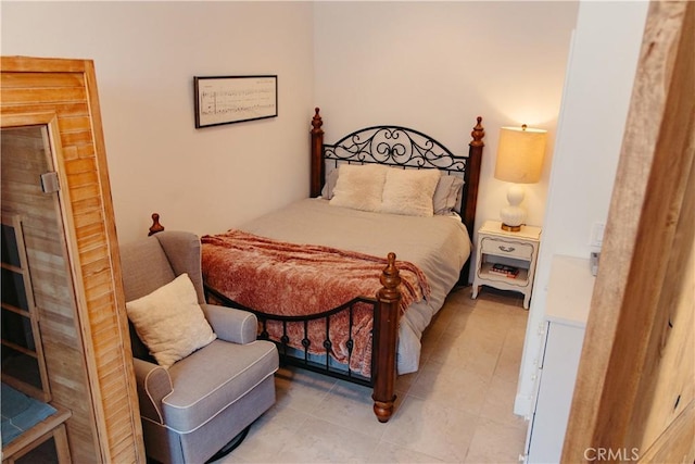 view of tiled bedroom