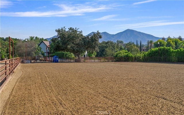 view of home's community featuring a mountain view and a rural view