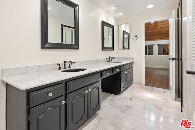 bathroom with vanity