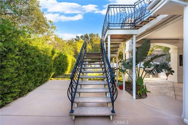 view of stairs