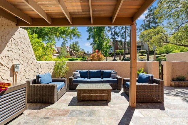 view of patio / terrace with outdoor lounge area