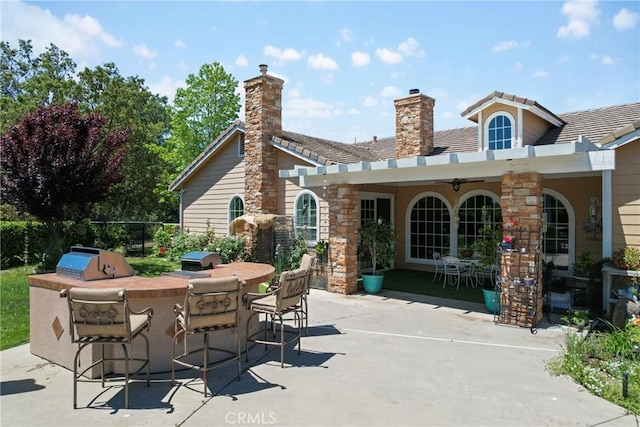 19490 Calle Juanito, Murrieta, CA 92562 - view of patio featuring an outdoor bar