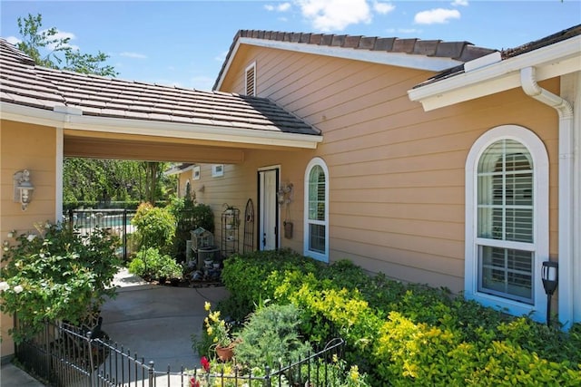 19490 Calle Juanito, Murrieta, CA 92562 - view of exterior entry featuring a tile roof