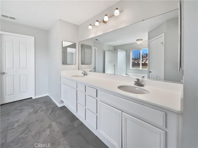 bathroom featuring vanity