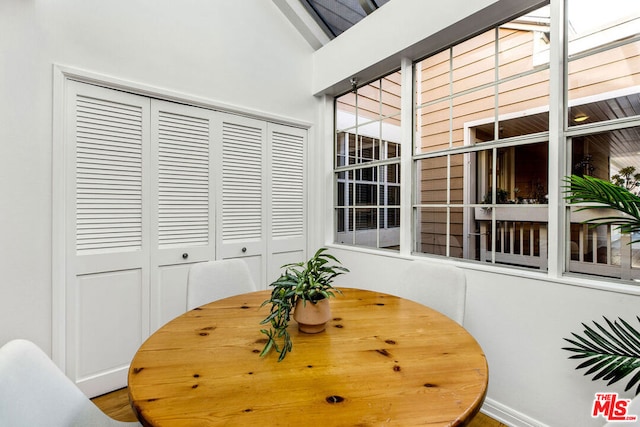 view of dining area