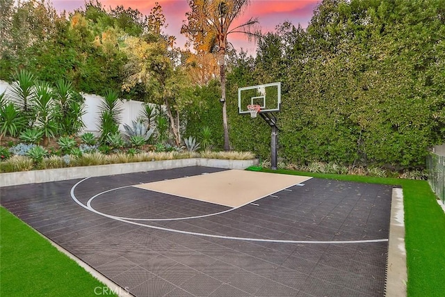 view of basketball court