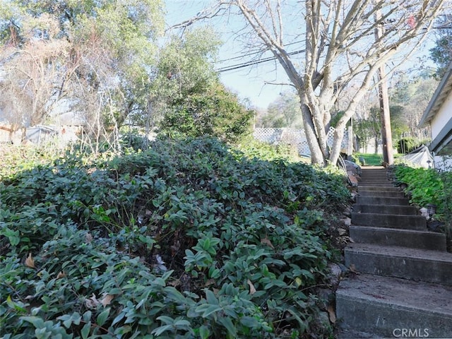 view of stairs