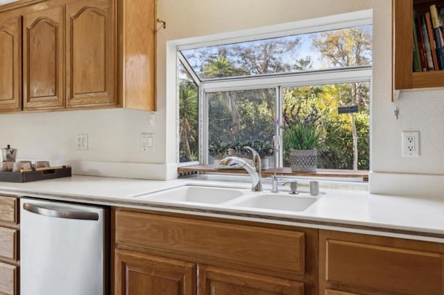 kitchen featuring sink and stainless steel dishwasher