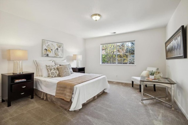 bedroom featuring carpet flooring