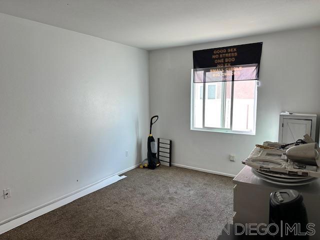 view of carpeted empty room