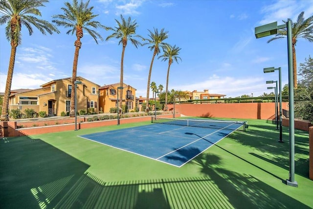 view of tennis court