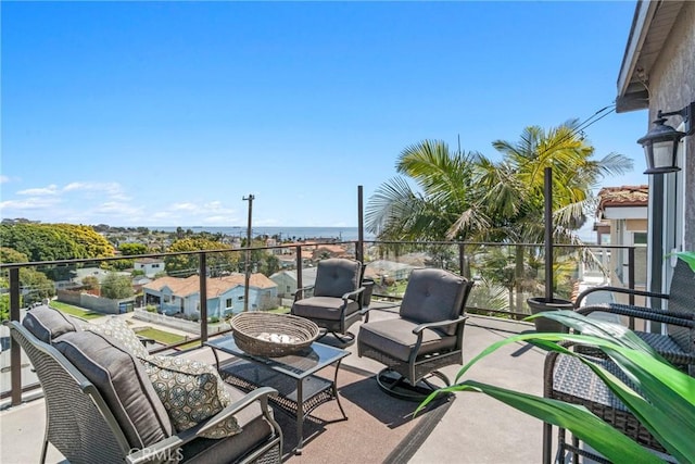 view of patio / terrace featuring a balcony