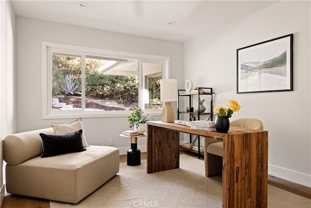 4031 Deerhorn Dr, Sherman Oaks, CA 91403 - office featuring baseboards and recessed lighting