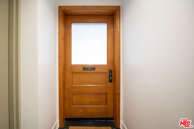 view of doorway to outside