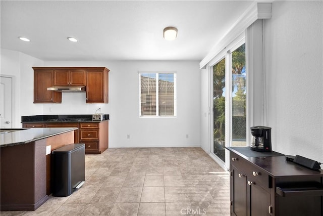 kitchen with sink and black gas stovetop