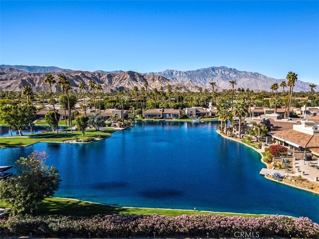 view of water feature featuring a mountain view