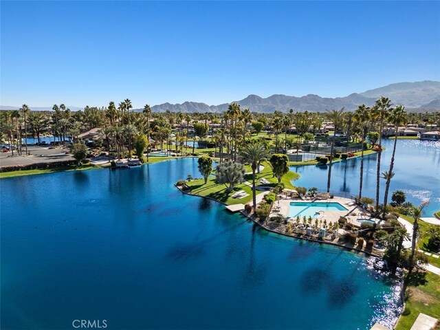 property view of water with a mountain view