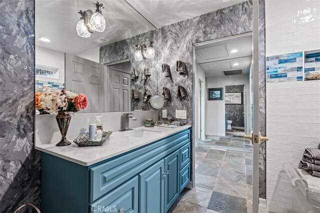 bathroom with vanity