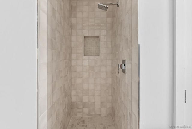 room details featuring tiled shower