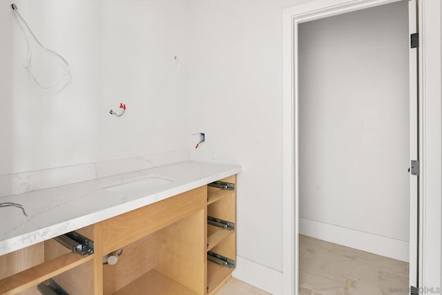 interior space with sink