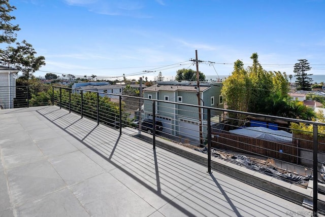 view of patio / terrace featuring a balcony