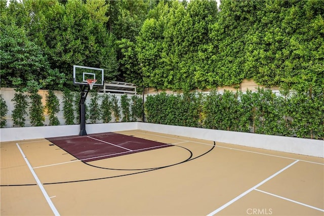 view of basketball court