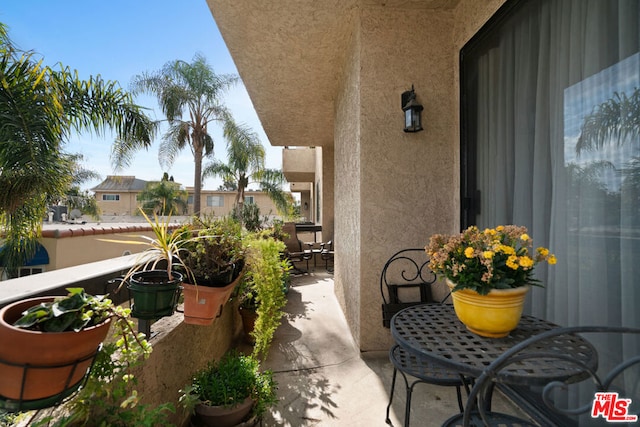 view of balcony