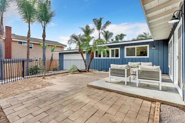 view of patio / terrace featuring outdoor lounge area