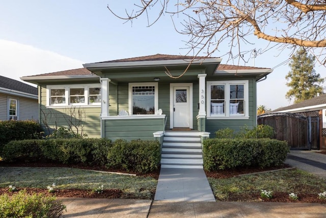 view of bungalow-style home