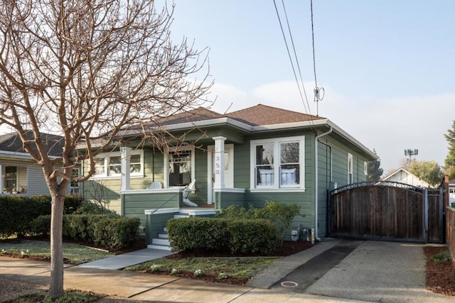 view of bungalow-style house