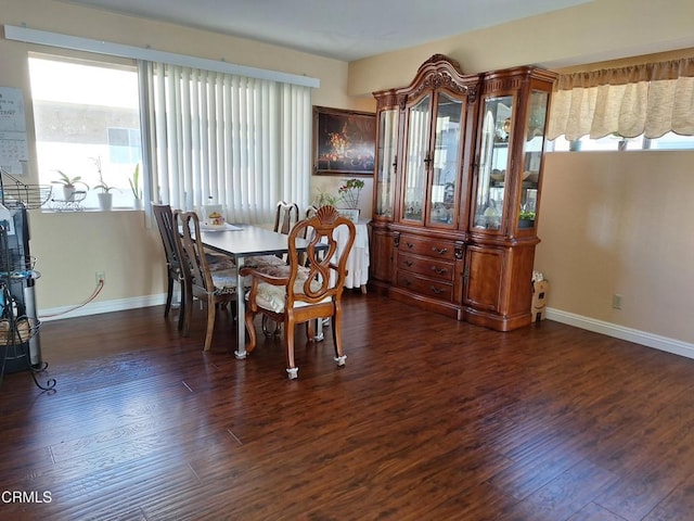 695 County Square Dr Unit 13, Ventura, CA 93003 - dining room featuring dark wood-type flooring and a healthy amount of sunlight
