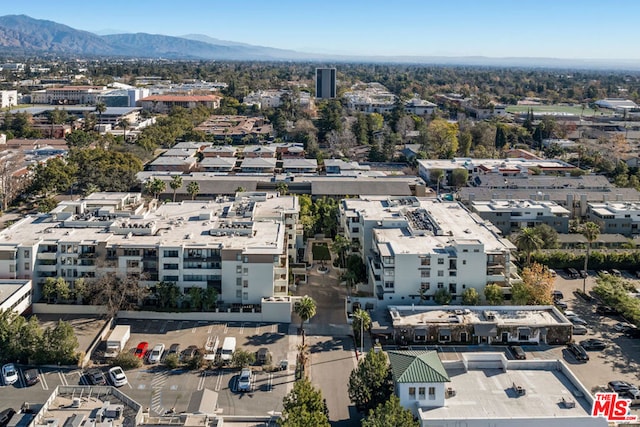 aerial view featuring a mountain view