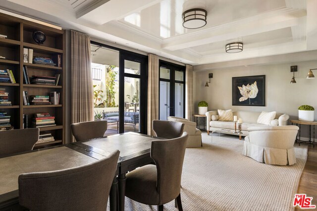 dining room featuring hardwood / wood-style flooring