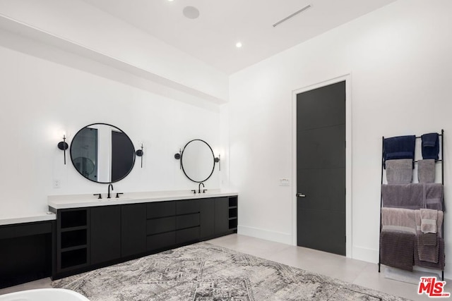 bathroom with vanity