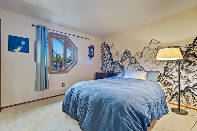 bedroom with carpet flooring