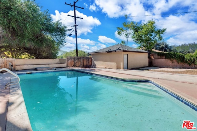 view of pool